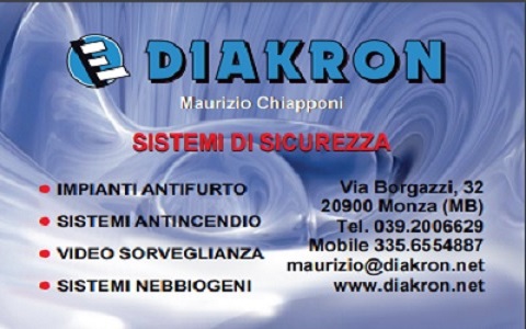 IMPIANTO ANTIFURTO DIAKRON MONZA